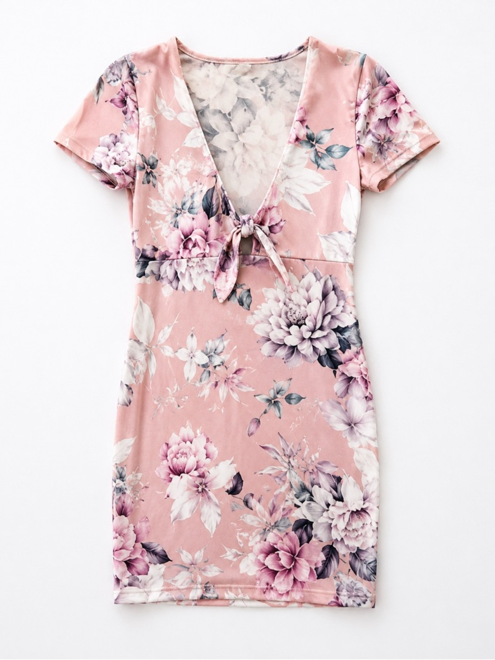 NWOT Floral Tie Dress
